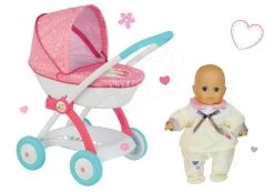 Set Tiefer Puppenwagen Für 42 Cm Prinzessinnen Disney Smoby Puppe Und Mit Einer Puppe In Einem Kleid