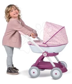 Set Puppenbett Mit Wickeltisch Violette Baby Nurse 2in1 Smoby Mit Pinkelpuppe Und Ein Tiefer Puppenwagen -Smoby 254103 e smoby kocik 1