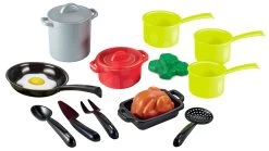 Set Restaurant Mit Elektronischer Küche Chef Corner Restaurant Smoby Und Ein Waffeleisen Mit Mixer, Essen Und Geschirr -Smoby 2587 b ecoiffier riady 2