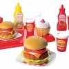 Set Restaurant Mit Spielküche Food Corner Smoby Doppelseitig Mit Hamburger-Menü Von McDonald's Und Eis