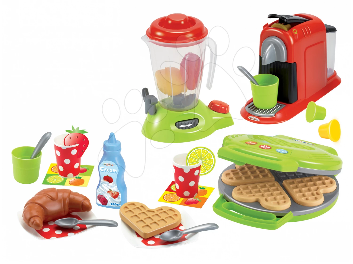 Rutscher-Set Scooter Pink Smoby Mit Gummirädern Und Waffeleisen Mit Mixer, Kaffeemaschine Und Waffeln Mit 28 Zubehörteilen Ab 18 Mon 5 Rutscher-Set Scooter Pink Smoby Mit Gummirädern Und Waffeleisen Mit Mixer, Kaffeemaschine Und Waffeln Mit 28 Zubehörteilen Ab 18 Mon – Bild 5