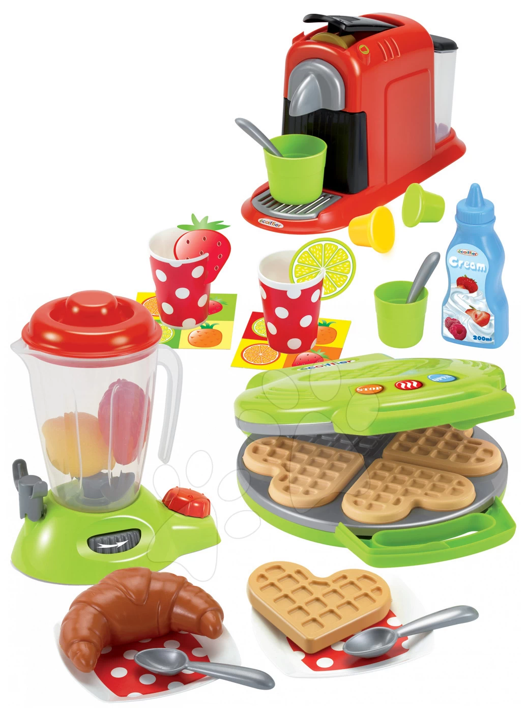 Rutscher-Set Scooter Pink Smoby Mit Gummirädern Und Waffeleisen Mit Mixer, Kaffeemaschine Und Waffeln Mit 28 Zubehörteilen Ab 18 Mon 20 Rutscher-Set Scooter Pink Smoby Mit Gummirädern Und Waffeleisen Mit Mixer, Kaffeemaschine Und Waffeln Mit 28 Zubehörteilen Ab 18 Mon – Bild 20