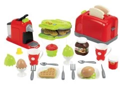 Set Küche Tefal Studio XXL Smoby Elektronisch Mit Magischem Sprudeln Und Toaster Mit Kaffeemaschine Und Waffeleisen -Smoby 2647 a ecoiffier ranajkovy set