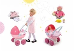 Set Puppe Minikiss Smoby 27 Cm Und Ein Kinderwagen Mit Textil Baby Nurse Für Eine Puppe (56 Cm Griff) Ab 18 Monaten -Smoby 29122015 c7fc8dd8123536801233e0e69d8fad65