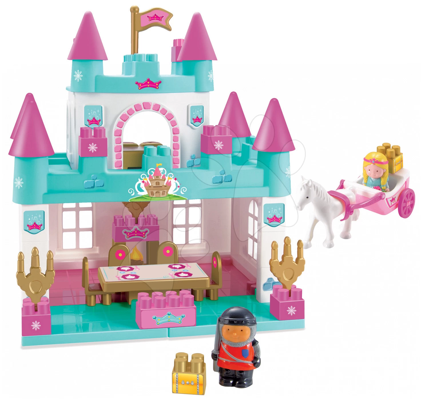 Rutscher-Set Scooter Rosa Smoby Mit Gummirädern Und Bausatz Schloss Für Prinzessin Mit Kutsche Und Prinzessin Ab 18 Monaten 5 Rutscher-Set Scooter Rosa Smoby Mit Gummirädern Und Bausatz Schloss Für Prinzessin Mit Kutsche Und Prinzessin Ab 18 Monaten – Bild 5