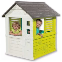 Rutschenset Smoby Toboggan XS Länge 90 Cm Und Haus Pretty Blue Ab 24 Monaten -Smoby 310064 c smoby domcek