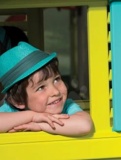 Rutschenset Smoby Toboggan XS Länge 90 Cm Und Haus Pretty Blue Ab 24 Monaten -Smoby 310064 e smoby domcek