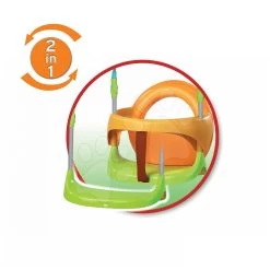 Set Rutsche Funny Toboggan Smoby 200 Cm Und Schaukel Mit Metallkonstruktion Höhe 180 Cm Ab 24 Monaten -Smoby 310191 d smoby hojdacka 7