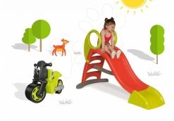 Rutschenset Tobbogan KS Smoby Rutschenset Mit Einer Länge Von 150 Cm Und Rutscher Motorrad Racing Bike Ab 24 Monaten -Smoby 310218 09