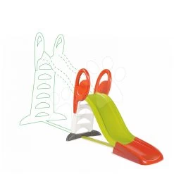 Set Rutsche Toboggan Super Megagliss 2in1 Smoby Und Eine Grüne Schaukel Für Den Boden Kater Mit Ohren -Smoby 310260 d smoby smyklavka 19