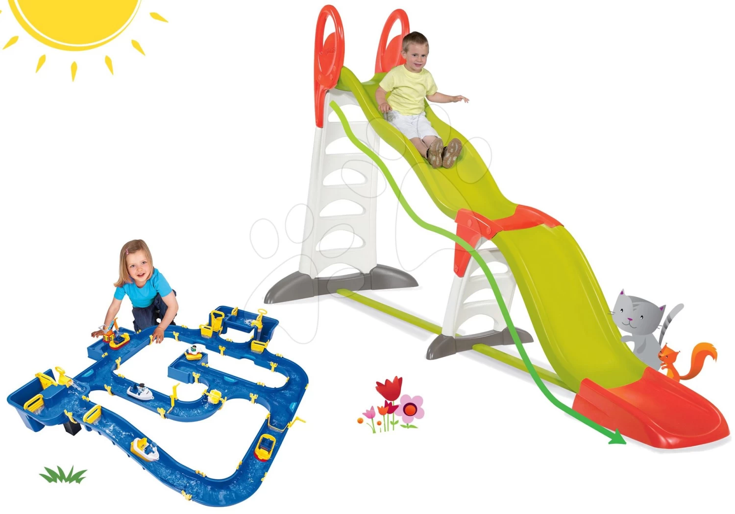 Rutschenset Toboggan Super Megagliss 2in1 Smoby Und Amsterdam Wasserbahn Mit Booten Ab 24 Monaten 19 Rutschenset Toboggan Super Megagliss 2in1 Smoby Und Amsterdam Wasserbahn Mit Booten Ab 24 Monaten – Bild 19
