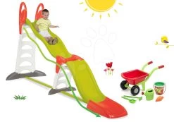 Rutschenset Toboggan Super Megagliss 2in1 Smoby Und Schubkarre-Set Mit Einem Eimer Als Geschenk Ab 24 Monaten -Smoby 310260set 18 smoby set 2