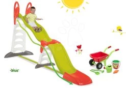 Rutschenset Toboggan Super Megagliss 2in1 Smoby Und Schubkarre-Set Mit Einem Eimer Als Geschenk Ab 24 Monaten -Smoby 310260set 18 smoby set