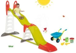 Rutschenset Toboggan Super Megagliss 2in1 Smoby Und Schubkarre-Set Mit Einem Eimer Als Geschenk Ab 24 Monaten -Smoby 310260set 18 smoby set 3
