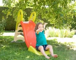 Set 2 Mittlere Rutschen, Toboggan Stück Smoby 150 Cm Mit Springbrunnen Rot Und Türkis Ab 2 Jahren -Smoby 310262 1 i smoby smyklavka