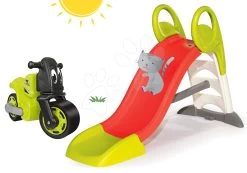 Rutschenset Tobbogan KS Smoby Rutschenset Mit Einer Länge Von 150 Cm Und Rutscher Motorrad Racing Bike Ab 24 Monaten -Smoby 310262set 12 smoby set