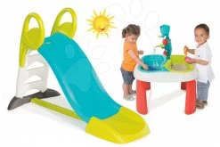 Rutschenset Toboggan KS Smoby Länge 1,5 M Und Tisch Wasser&Sand Ab 24 Monaten -Smoby 310269 3 b smoby set