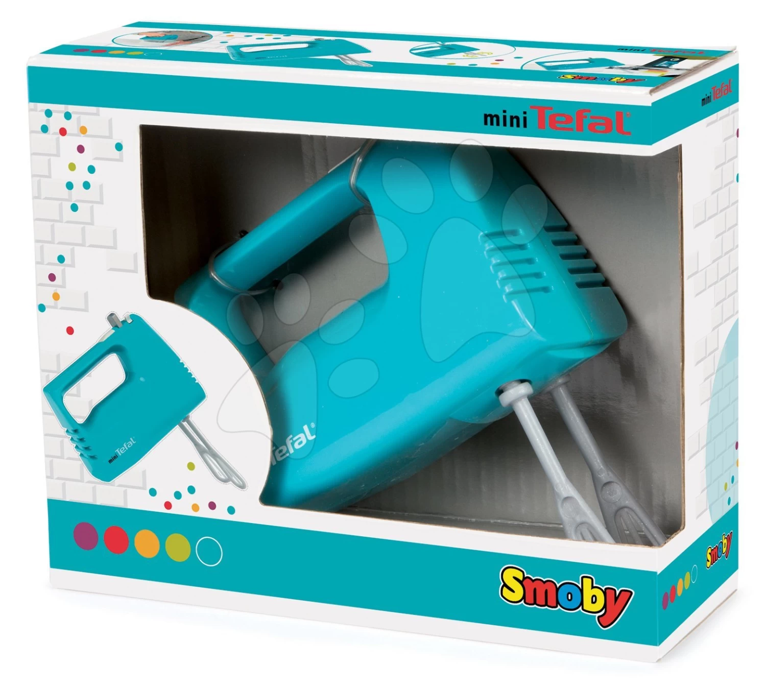Handmixer Mini Tefal Smoby Mit Blauen Schneebesen 2 Handmixer Mini Tefal Smoby Mit Blauen Schneebesen – Bild 2
