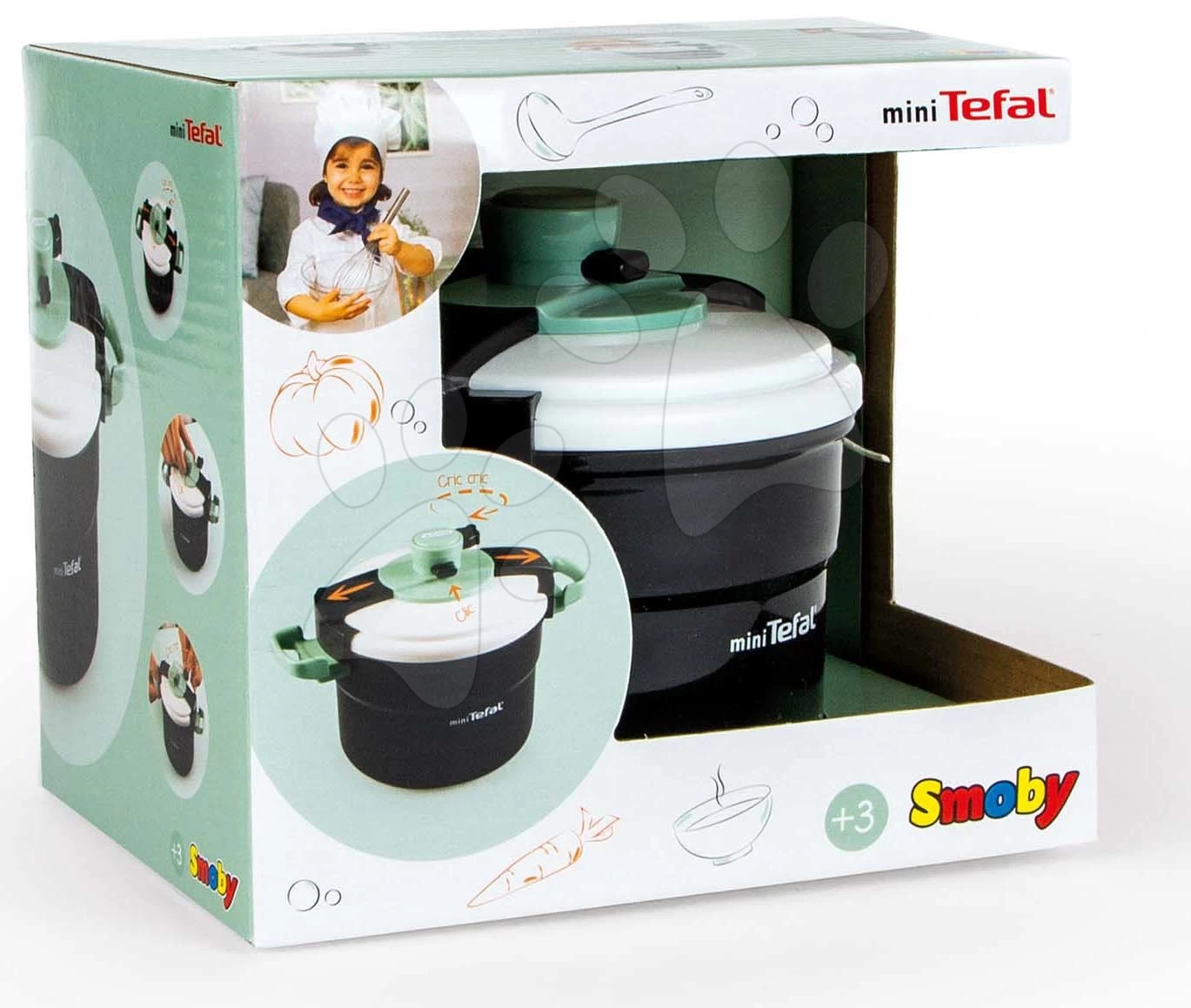 Dampfkochtopf Tefal Clipso Pressure Cooker Smoby Mit Grau-olivem Öffnungssystem 4 Dampfkochtopf Tefal Clipso Pressure Cooker Smoby Mit Grau-olivem Öffnungssystem – Bild 4