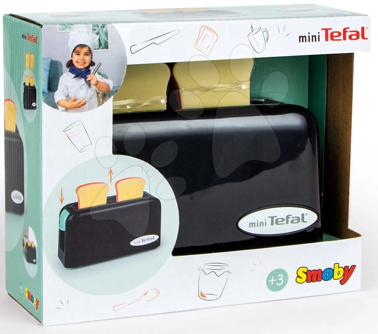 Toaster Tefal Toaster Express Smoby Mit Zwei Sandwiches Und Einem Spring-Mechanismus Grau-olive 5 Toaster Tefal Toaster Express Smoby Mit Zwei Sandwiches Und Einem Spring-Mechanismus Grau-olive – Bild 5