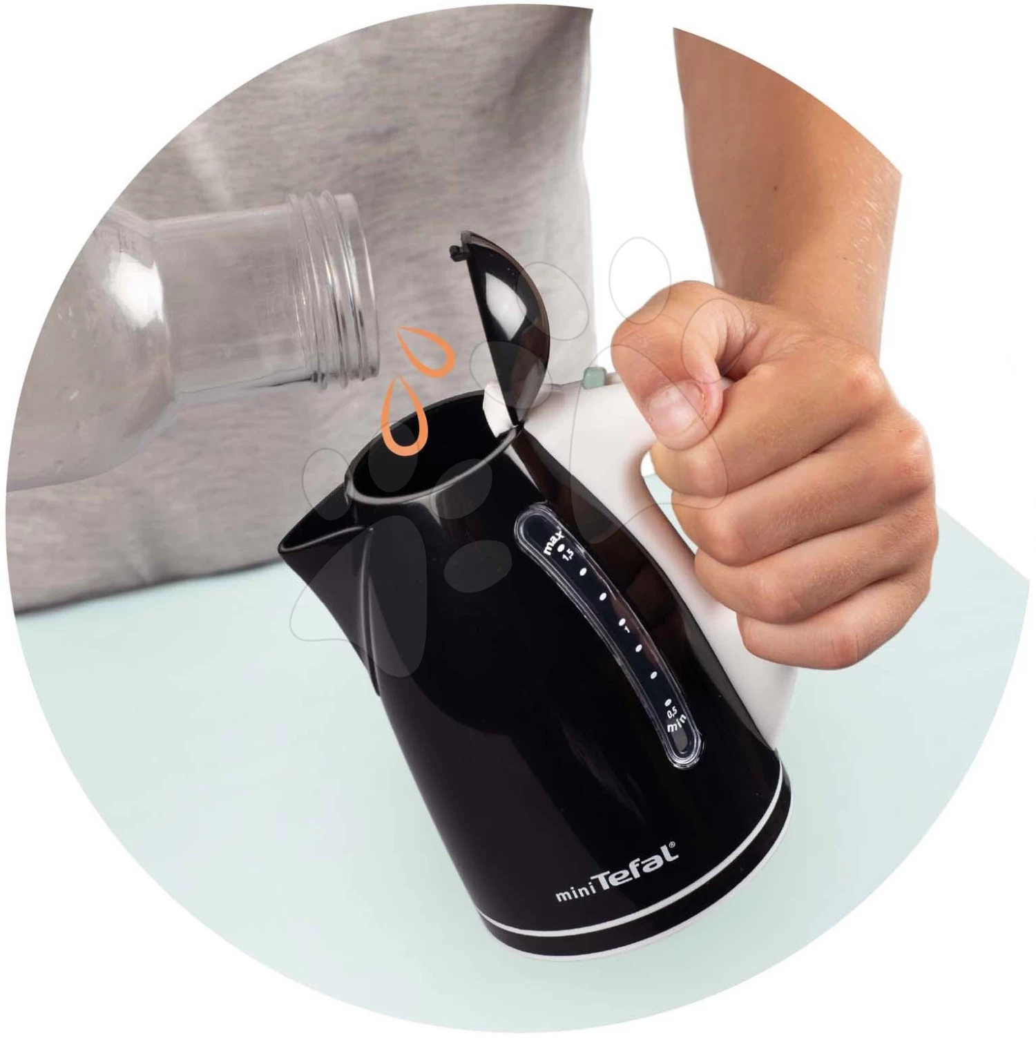 SMOBY Schnellkochkanne Tefal Kettle Express Mit Mechanischem Sound Grau-oliv SM310543 3 SMOBY Schnellkochkanne Tefal Kettle Express Mit Mechanischem Sound Grau-oliv SM310543 – Bild 3