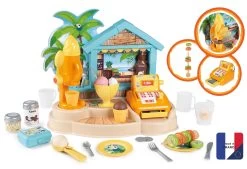 Strandbar Mit Eis Beach Bar Smoby Coole Snacks Im Verkaufsstand Mit Kasse Mit 38 Accessoires -Smoby 310545 c smoby bar