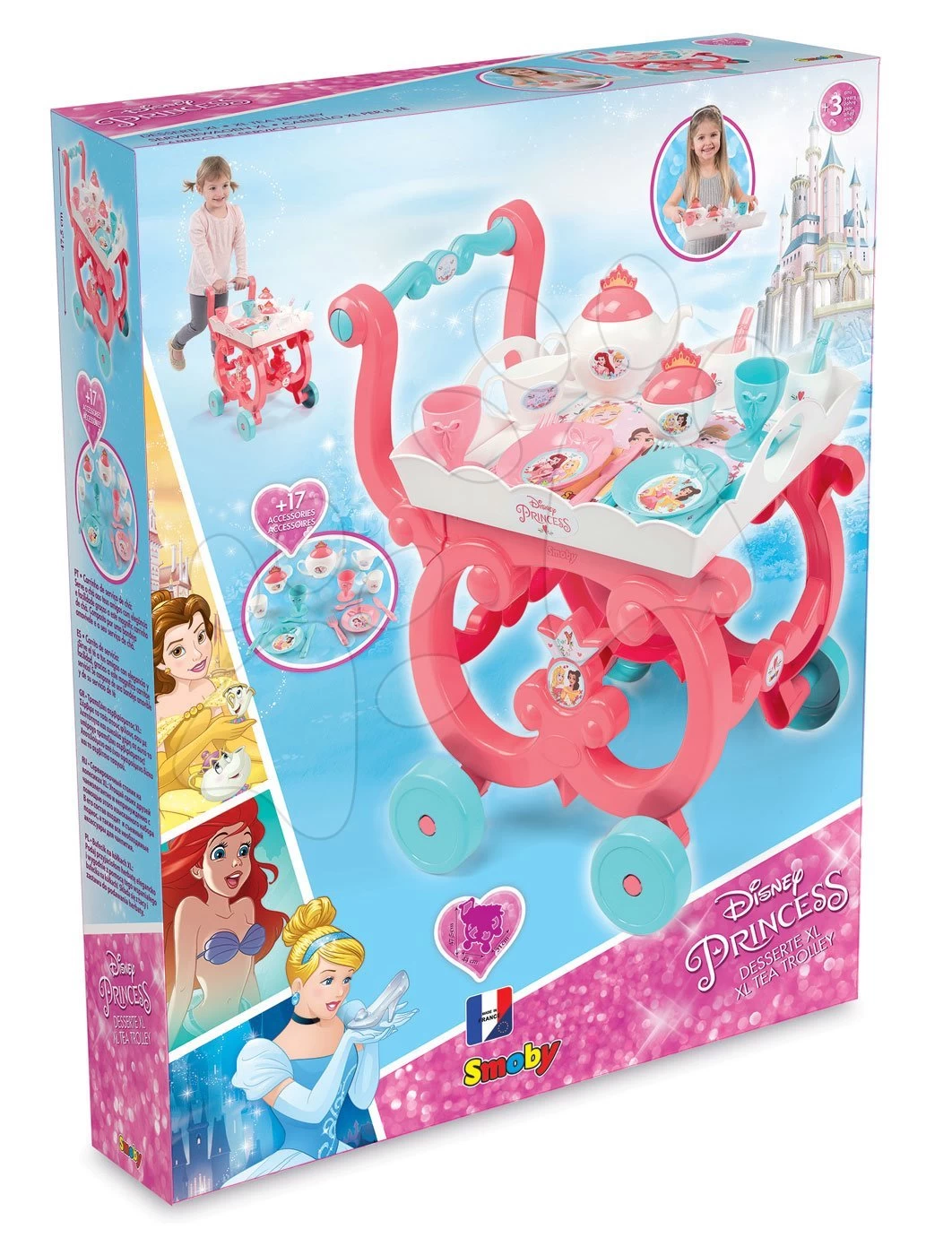 Küchenset Prinzessin Smoby Mit Türmchen Und 19 Zubehörteilen Doppelseitig Und Servierwagen Mit Teeservice 11 Küchenset Prinzessin Smoby Mit Türmchen Und 19 Zubehörteilen Doppelseitig Und Servierwagen Mit Teeservice – Bild 11