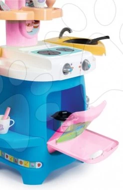 Küche Mit Kaffeemaschine Peppa Wutz Cooky Smoby Mit Aufklappbarer Arbeitsplatte Und Backofen Mit 22 Zubehörteilen Ab 18 Monaten