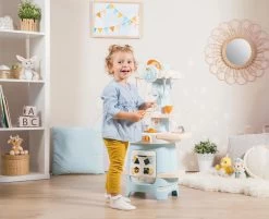 Didaktische Küche Für Die Kleinsten Ptitoo Smoby Mit Formwürfeln Und Sounduhr Ab 18 Monaten -Smoby 310717 l smoby kuchynka 1