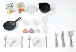 Set Rot-grüne Küche Cherry Special Smoby Mit Sounds Und Servierwagen Mit Frühstück 100% Chef -Smoby 310810 h smoby kuchynka 4