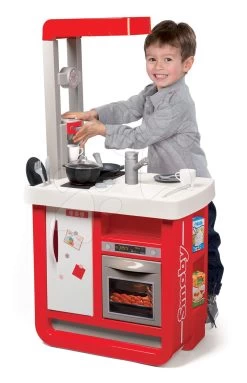 SMOBY Set Elektronische Küche Bon Appetit Mit Kaffeemaschine Und Der Fresh City Market Mit Elektronischer Registrierkasse -Smoby 310819 i smoby kuchynka 4