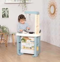 Set Spielküche Mit Sound Bon Appetit Kitchen Grey Smoby Mit Lebensmittelgeschäft Und Elektronischer Registrierkasse -Smoby 310823 d smoby kuchynka 5