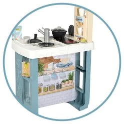 Set Spielküche Mit Sound Bon Appetit Kitchen Grey Smoby Und Ein Café Mit Espressomaschine -Smoby 310823 k smoby kuchynka 4