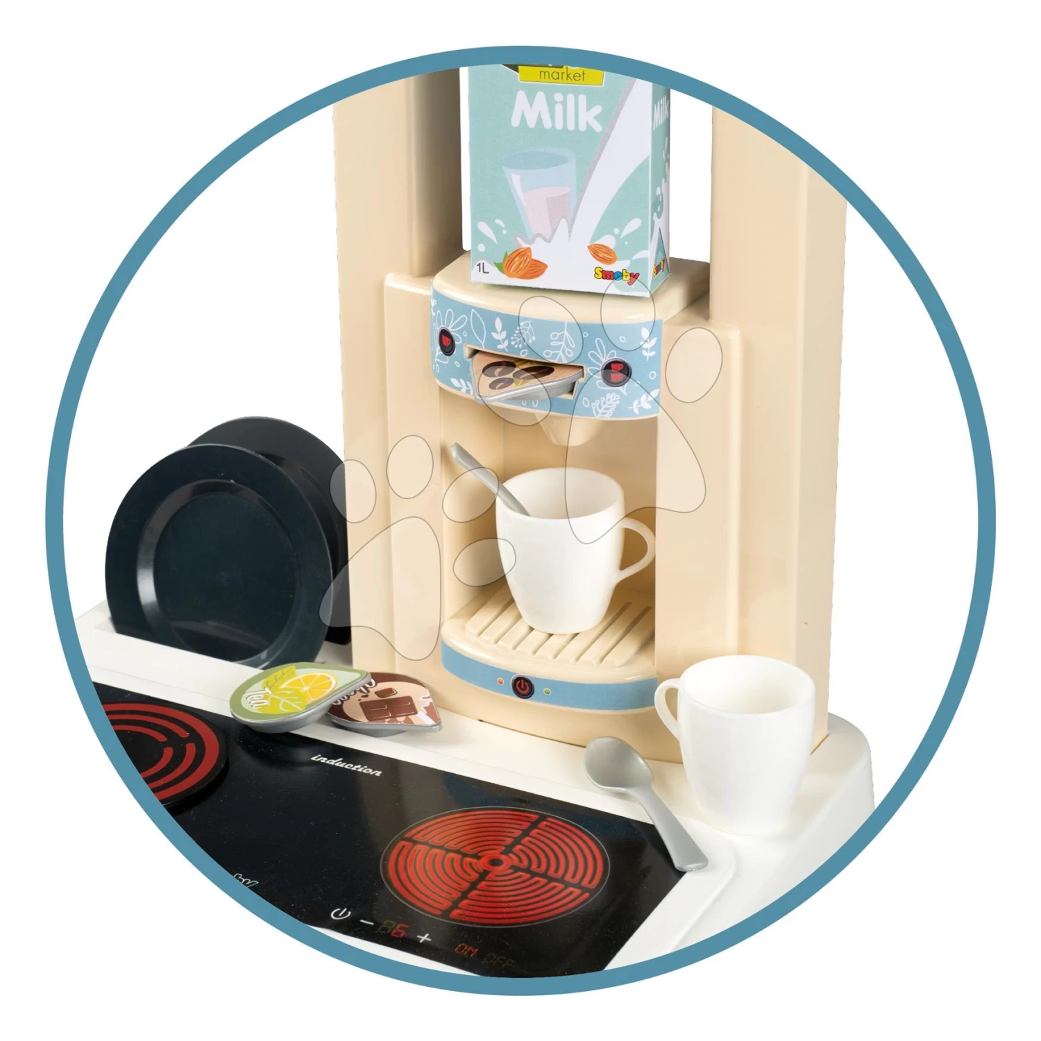 Elektronische Küche Bon Appetit Kitchen Smoby Mit Kaffeemaschine Und Kühlschrank Mit Backofen 23 Zubehör 96 Cm Höhe/49 Cm Theke 6 Elektronische Küche Bon Appetit Kitchen Smoby Mit Kaffeemaschine Und Kühlschrank Mit Backofen 23 Zubehör 96 Cm Höhe/49 Cm Theke – Bild 6