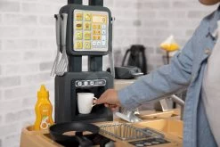 Restaurant Mit Spielküche Food Corner Smoby Doppelseitig Mit Terminal Und Getränkeausgabe 29 Zubehörteile -Smoby 310910 u smoby kuchynka