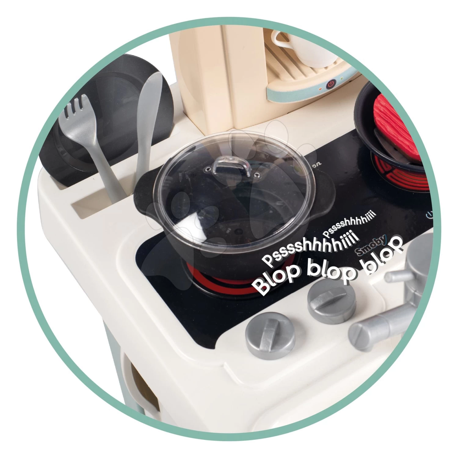 Set Spielküche Mit Sounds Cherry Kitchen Green Smoby Mit Elektronischem Supermarkt Und Einkaufswagen 10 Set Spielküche Mit Sounds Cherry Kitchen Green Smoby Mit Elektronischem Supermarkt Und Einkaufswagen – Bild 10