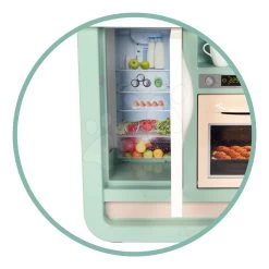 Set Spielküche Mit Sounds Cherry Kitchen Green Smoby Mit Elektronischem Supermarkt Und Einkaufswagen 31 Set Spielküche Mit Sounds Cherry Kitchen Green Smoby Mit Elektronischem Supermarkt Und Einkaufswagen -Smoby 310911 i smoby kuchynka 3