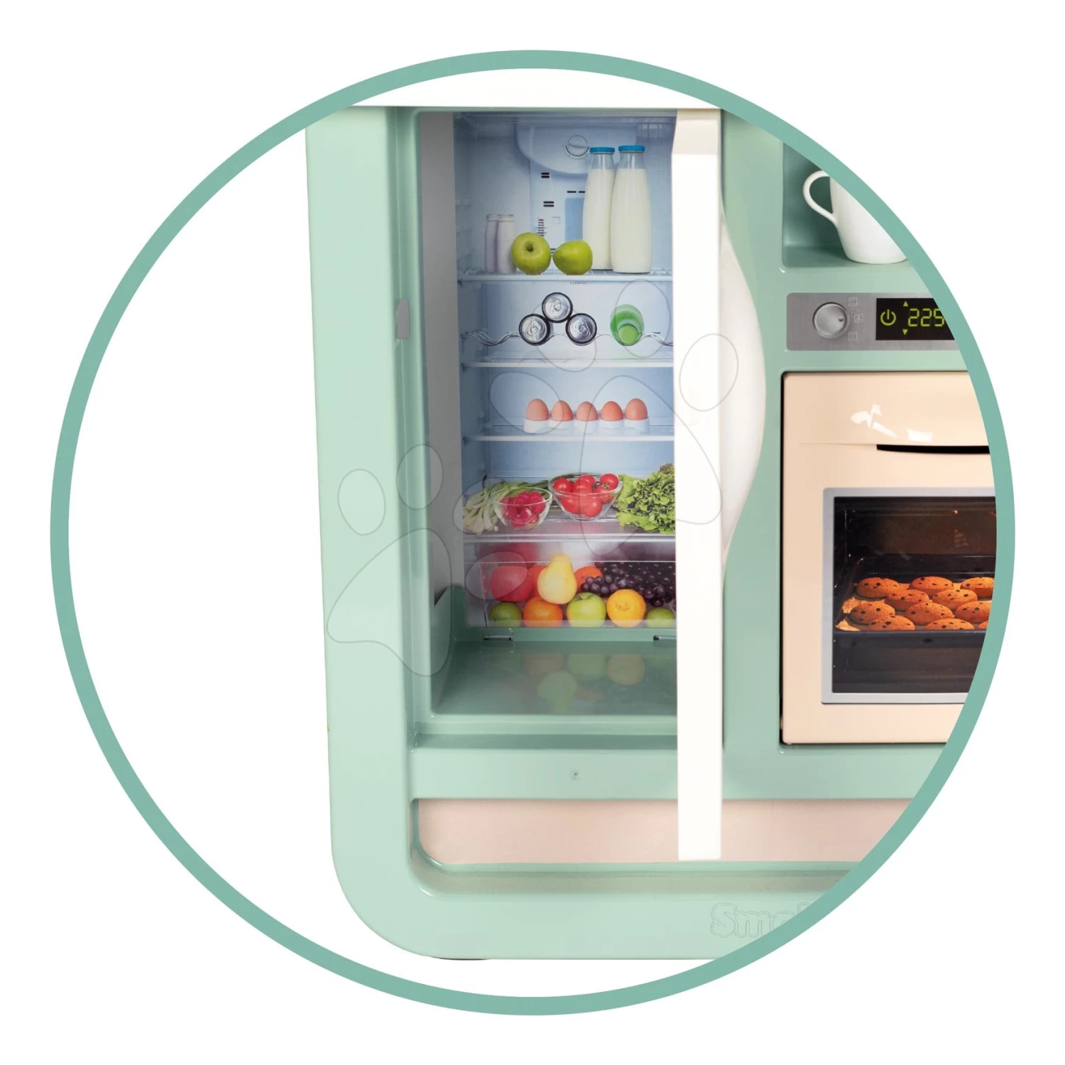 Set Spielküche Mit Sounds Cherry Kitchen Green Smoby Mit Elektronischem Supermarkt Und Einkaufswagen 12 Set Spielküche Mit Sounds Cherry Kitchen Green Smoby Mit Elektronischem Supermarkt Und Einkaufswagen – Bild 12