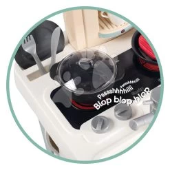 Spielküche Mit Elektronischen Funktionen Cherry Kitchen Smoby Mit Esstheke Und Elektrogeräten, 25 Zubehörteile - 96 Cm Höhe/49 Cm Theke -Smoby 310914 e smoby kuchynka