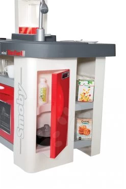 Küche Tefal Studio Smoby Elektronisch Mit Sounds, Mit Soda-Maschine, Gerösteten Lebensmitteln Und 27 Zubehörteilen Rot Und Weiss -Smoby 311003 c smoby kuchynka