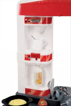 Küche Tefal Studio Smoby Elektronisch Mit Sounds, Mit Soda-Maschine, Gerösteten Lebensmitteln Und 27 Zubehörteilen Rot Und Weiss -Smoby 311003 g smoby kuchynka