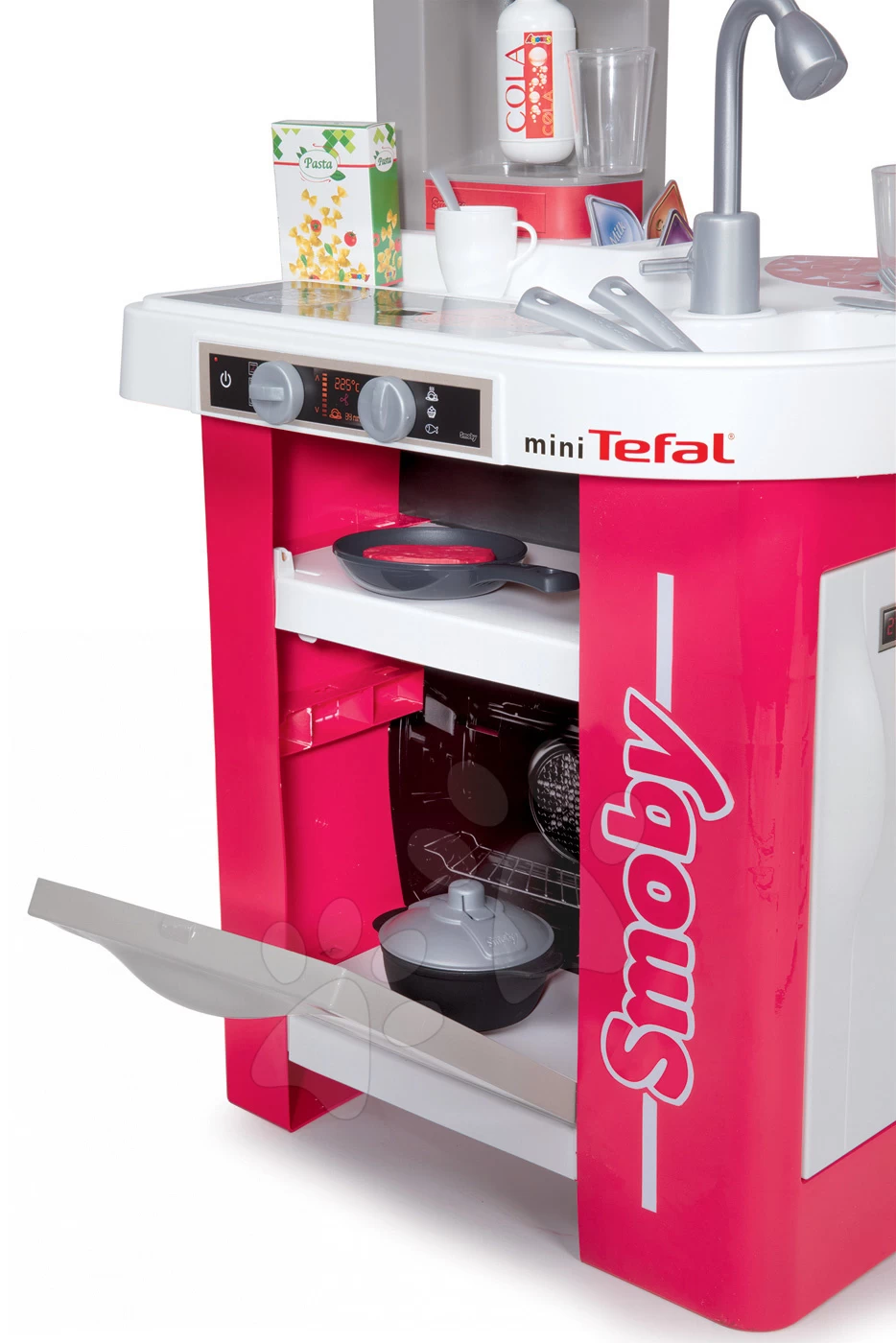 Küchenset Rot Tefal Studio Smoby Elektronisch Mit Sounds Und Servierwagen Mit Frühstück 100% Chef 5 Küchenset Rot Tefal Studio Smoby Elektronisch Mit Sounds Und Servierwagen Mit Frühstück 100% Chef – Bild 5