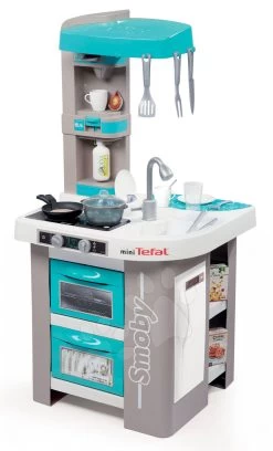 Küche Tefal Studio Bubble Smoby Elektronisch Mit Zaubersprudeln, Soda, Kaffeemaschine Und 26 Zubehörteilen Türkis-grau 24 Küche Tefal Studio Bubble Smoby Elektronisch Mit Zaubersprudeln, Soda, Kaffeemaschine Und 26 Zubehörteilen Türkis-grau -Smoby 311023 a smoby kuchynka 2