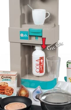 Küchenset Tefal Studio Bubble Smoby Türkis Elektronisch Mit Magischem Sprudeln Reinigungswagen Mit Staubsauger -Smoby 311023 g smoby kuchynka 1