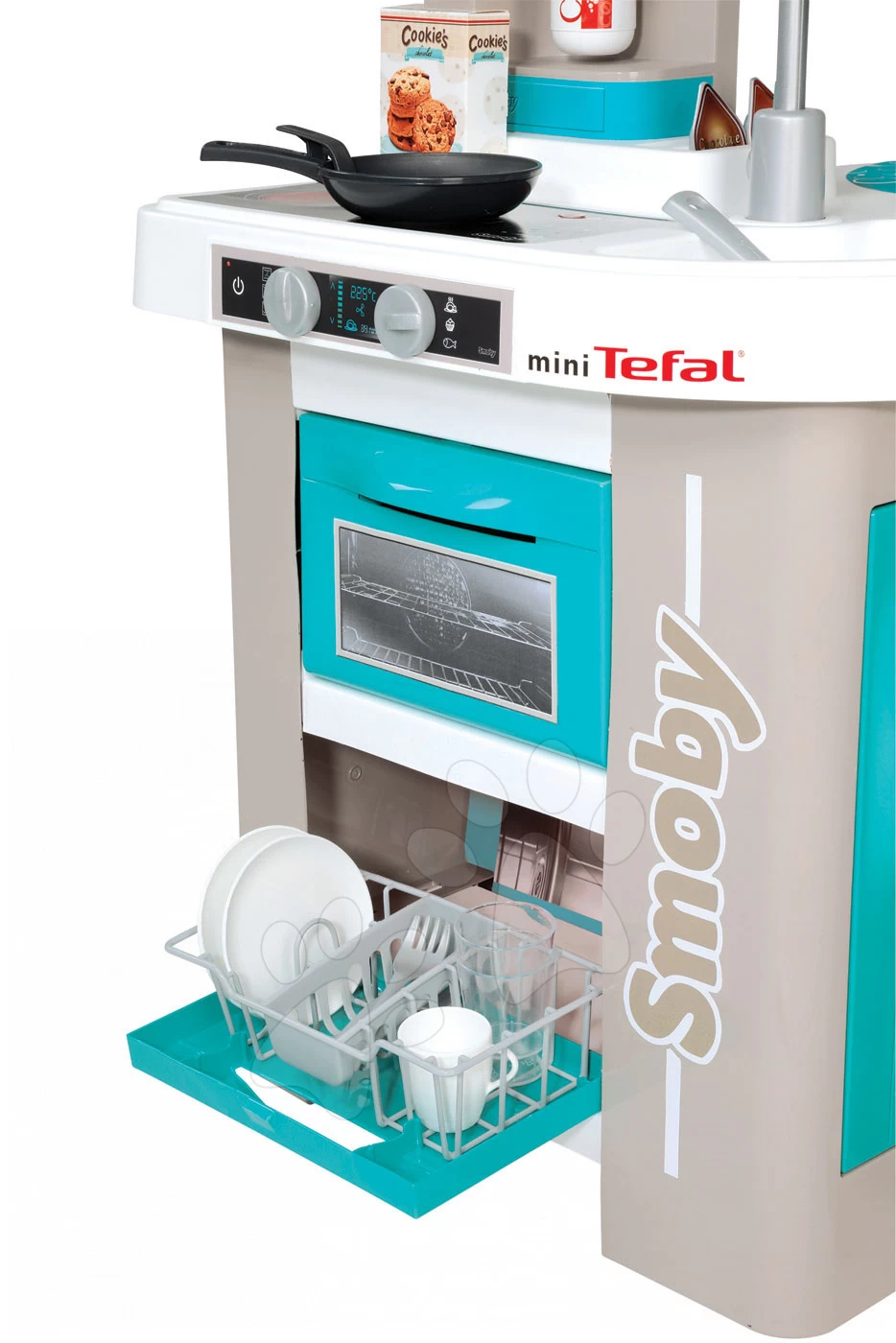 Küche Tefal Studio Bubble Smoby Elektronisch Mit Zaubersprudeln, Soda, Kaffeemaschine Und 26 Zubehörteilen Türkis-grau 9 Küche Tefal Studio Bubble Smoby Elektronisch Mit Zaubersprudeln, Soda, Kaffeemaschine Und 26 Zubehörteilen Türkis-grau – Bild 9