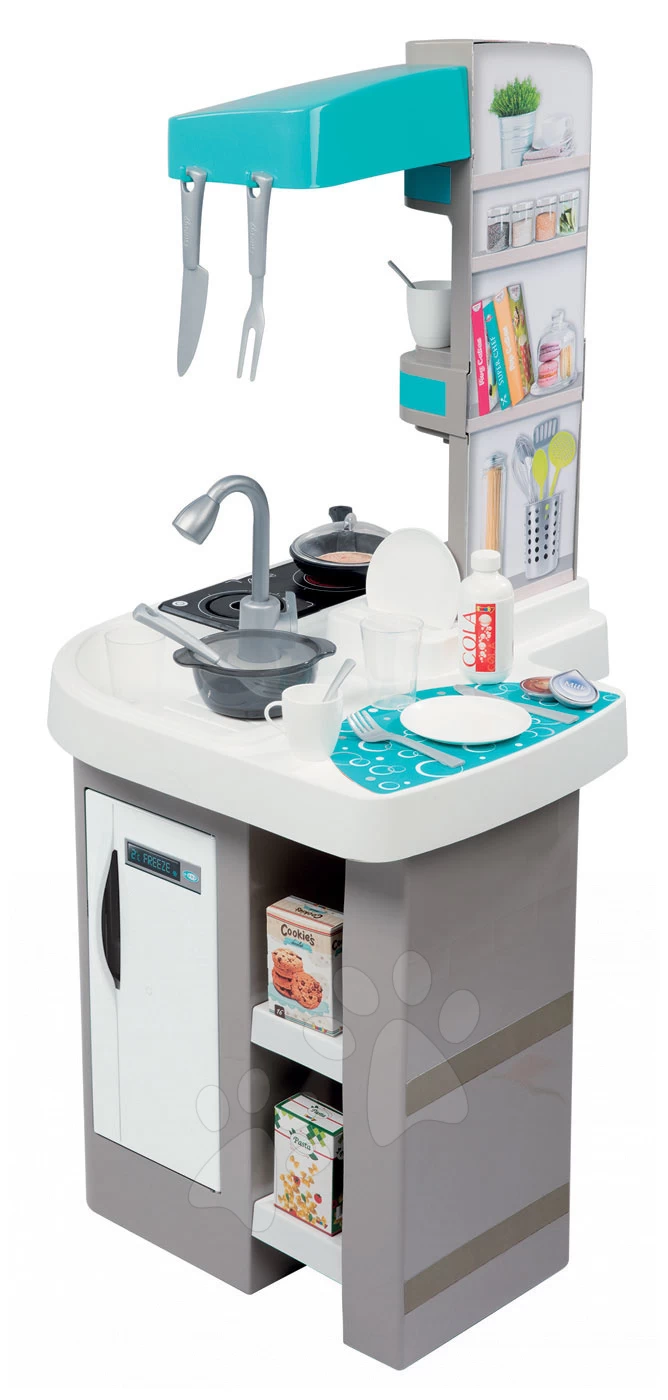 Küche Tefal Studio Bubble Smoby Elektronisch Mit Zaubersprudeln, Soda, Kaffeemaschine Und 26 Zubehörteilen Türkis-grau 10 Küche Tefal Studio Bubble Smoby Elektronisch Mit Zaubersprudeln, Soda, Kaffeemaschine Und 26 Zubehörteilen Türkis-grau – Bild 10