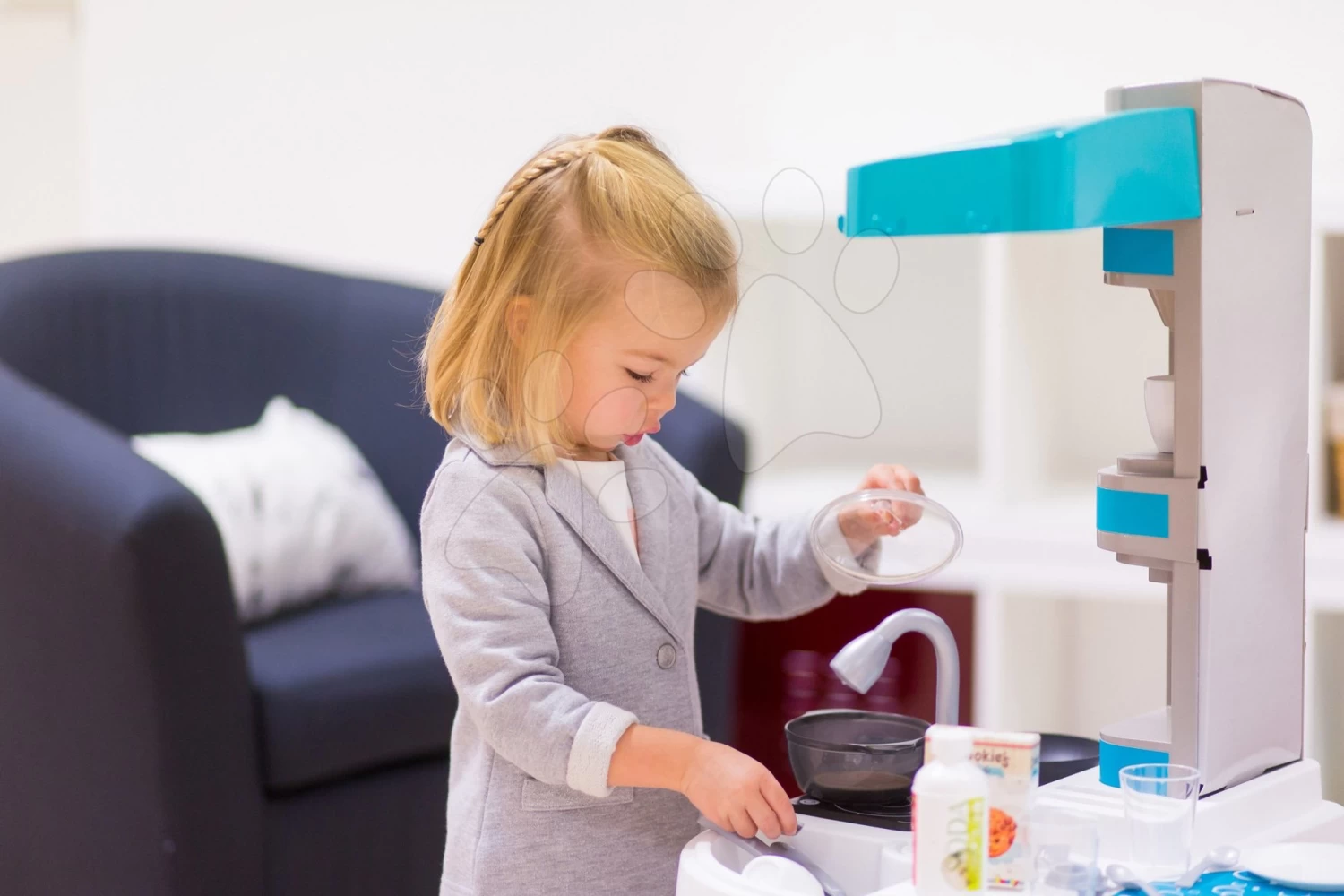 Küche Tefal Studio Bubble Smoby Elektronisch Mit Zaubersprudeln, Soda, Kaffeemaschine Und 26 Zubehörteilen Türkis-grau 20 Küche Tefal Studio Bubble Smoby Elektronisch Mit Zaubersprudeln, Soda, Kaffeemaschine Und 26 Zubehörteilen Türkis-grau – Bild 20