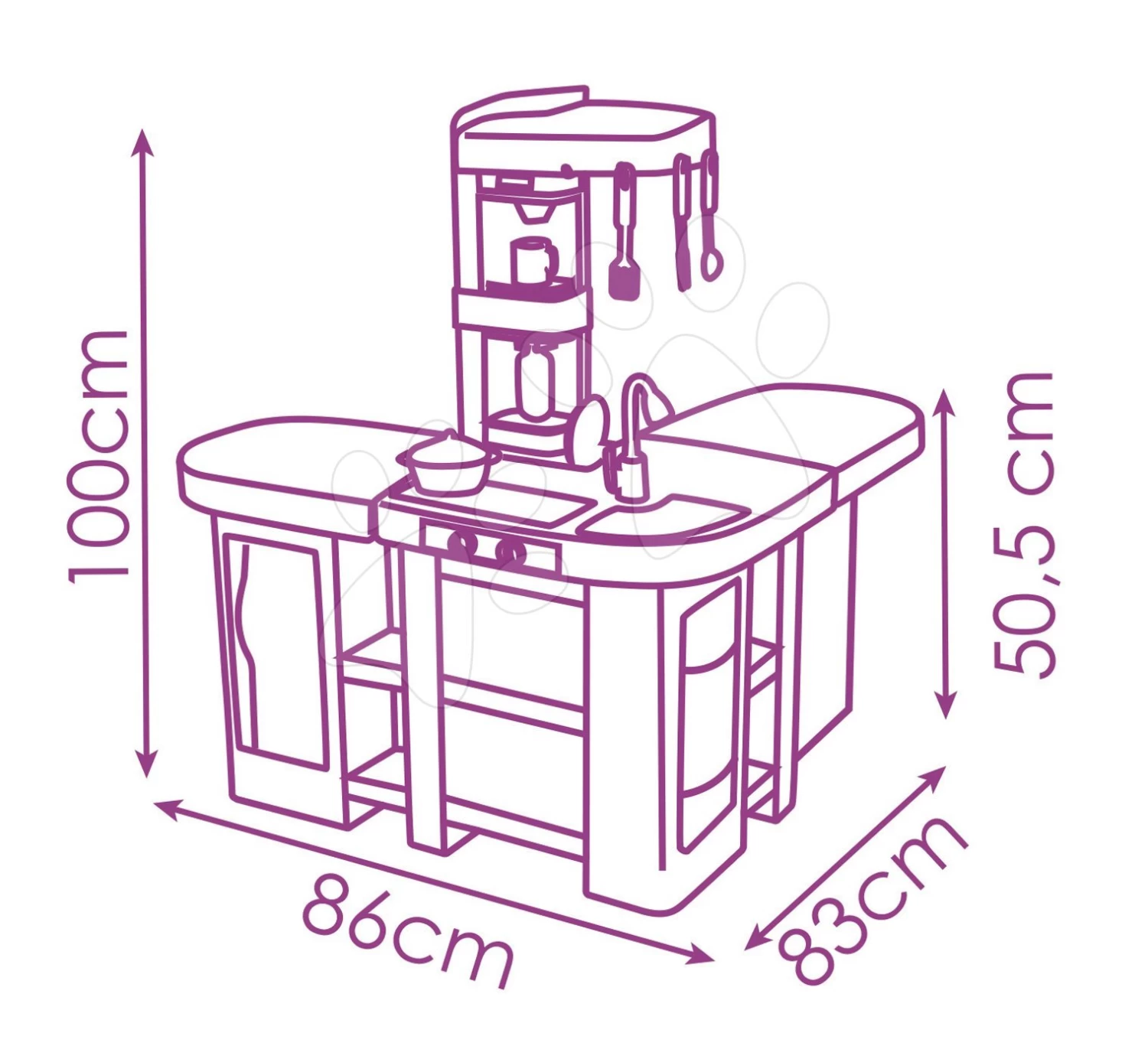 Puppenhaus-Set Violette Baby Nurse Large Doll's Play Center Smoby Und Elektronische Küche Tefal Studio XXL Bubble 19 Puppenhaus-Set Violette Baby Nurse Large Doll's Play Center Smoby Und Elektronische Küche Tefal Studio XXL Bubble – Bild 19