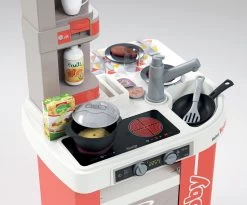 Küchenset Elektronisch Tefal Studio 360° Smoby Und Eine Kaffeehaus-Espressomaschine -Smoby 311042 d smoby kuchynka 1