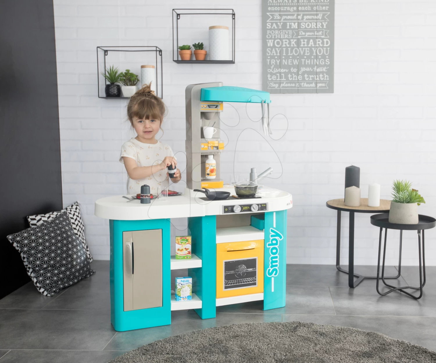 Küchenset Elektronisch Tefal Studio 360° XL Bubble Smoby Und Ein 100-teiliges Set Obst, Gemüse Und Lebensmittel Mit Geschirr 19 Küchenset Elektronisch Tefal Studio 360° XL Bubble Smoby Und Ein 100-teiliges Set Obst, Gemüse Und Lebensmittel Mit Geschirr – Bild 19